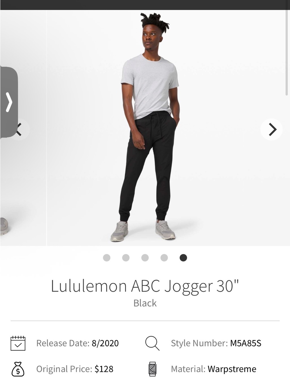 lululemon athletica Black ABC Jogger Pants